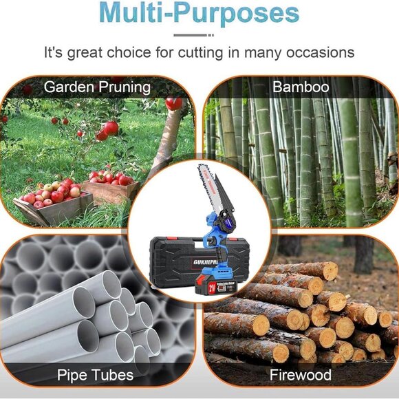 Electric Mini Chainsaw 6 Inch Cordless - Picture 7 of 7